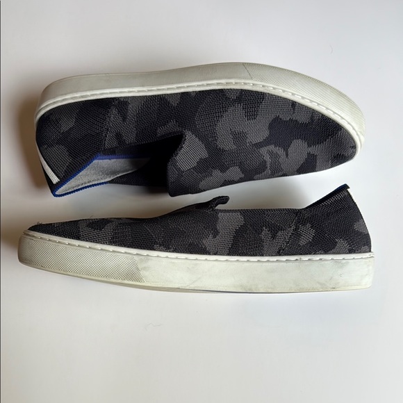 Rothy's Black and Gray Camo Slip-On Sneakers - Picture 2 of 3
